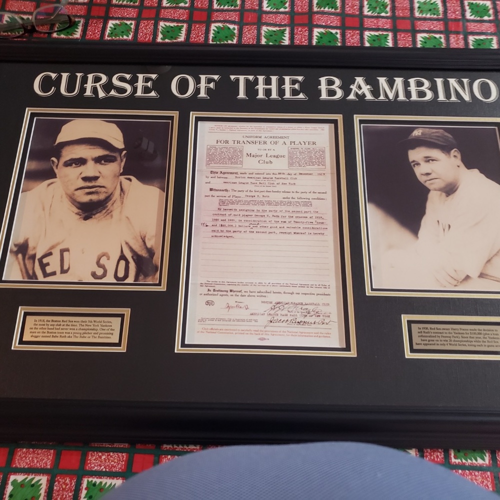 Babe Ruth framed contract - Picture 2 of 2